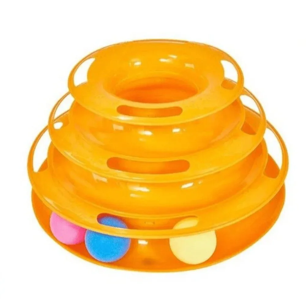 🆕 Triple Fun Cat Toy, Ball Track Tower 🐈😺😸😻